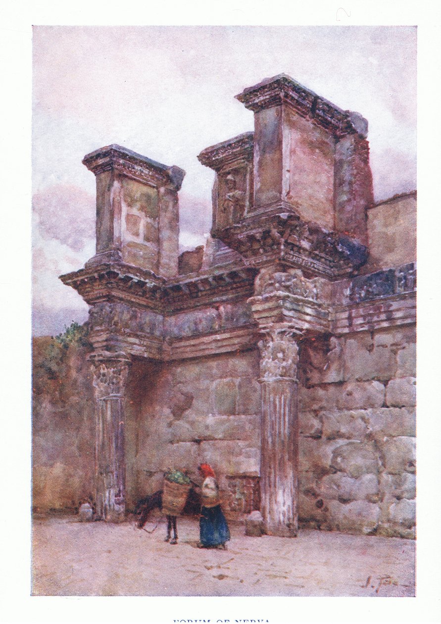 Foro di Nerva, da Roma pubblicato da A & C Black Ltd, 1925 da Alberto Pisa