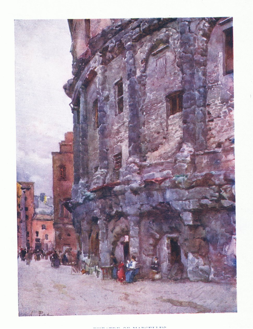 Teatro di Marcello, da Roma pubblicato da A & C Black Ltd, 1925 da Alberto Pisa