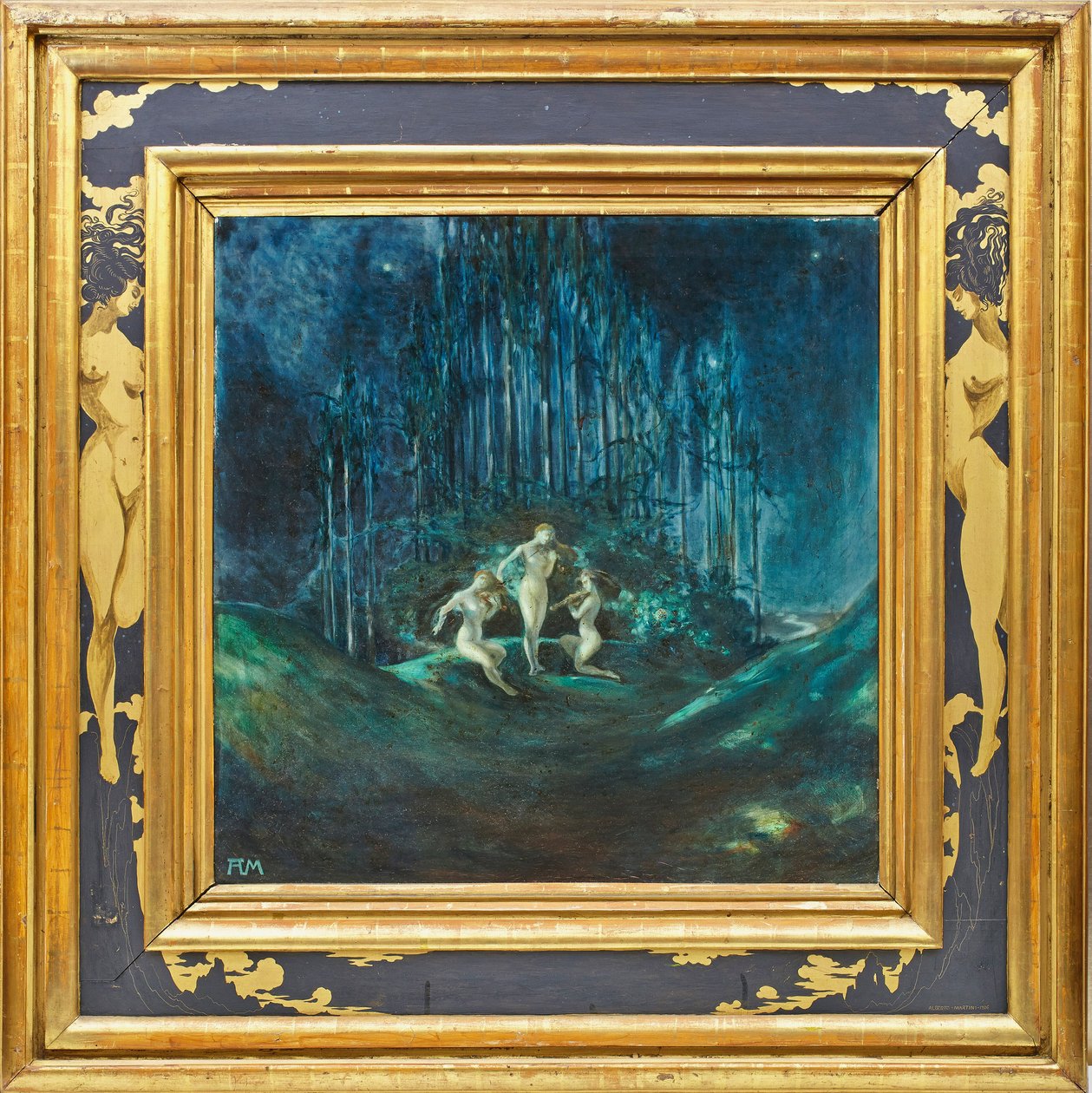 Notturno di Chopin (olio su tela) da Alberto Martini