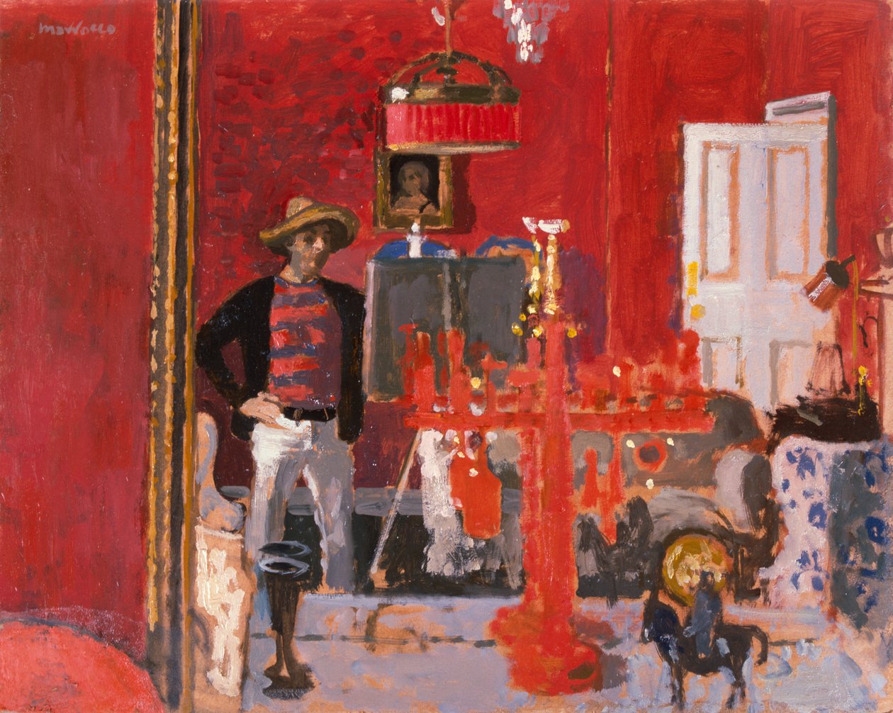 Autoritratto con Cappello Turco da Alberto Morrocco