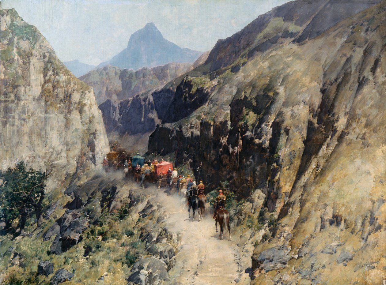 Carovana in Persia da Alberto Pasini
