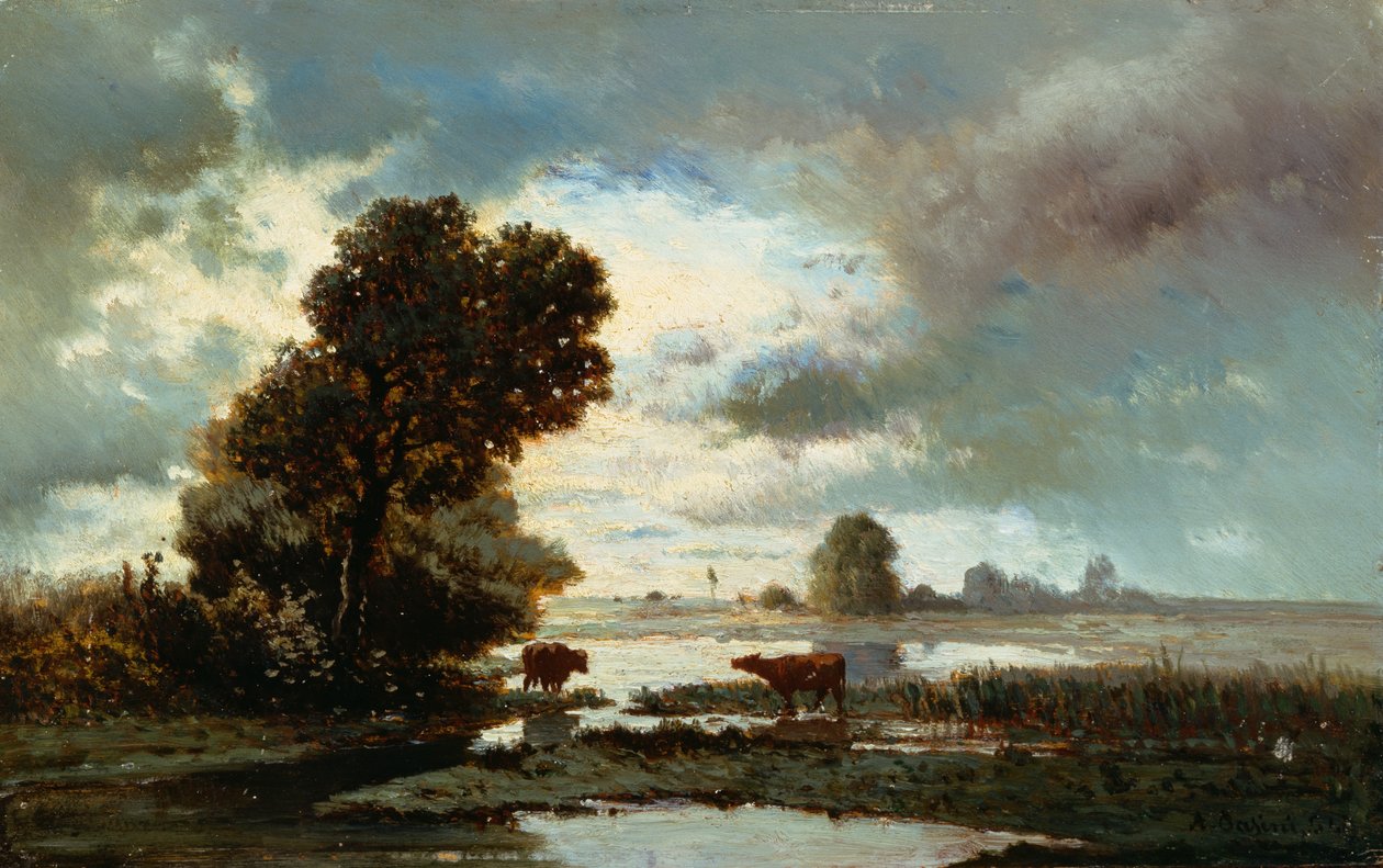 Pascere vicino al fiume da Alberto Pasini