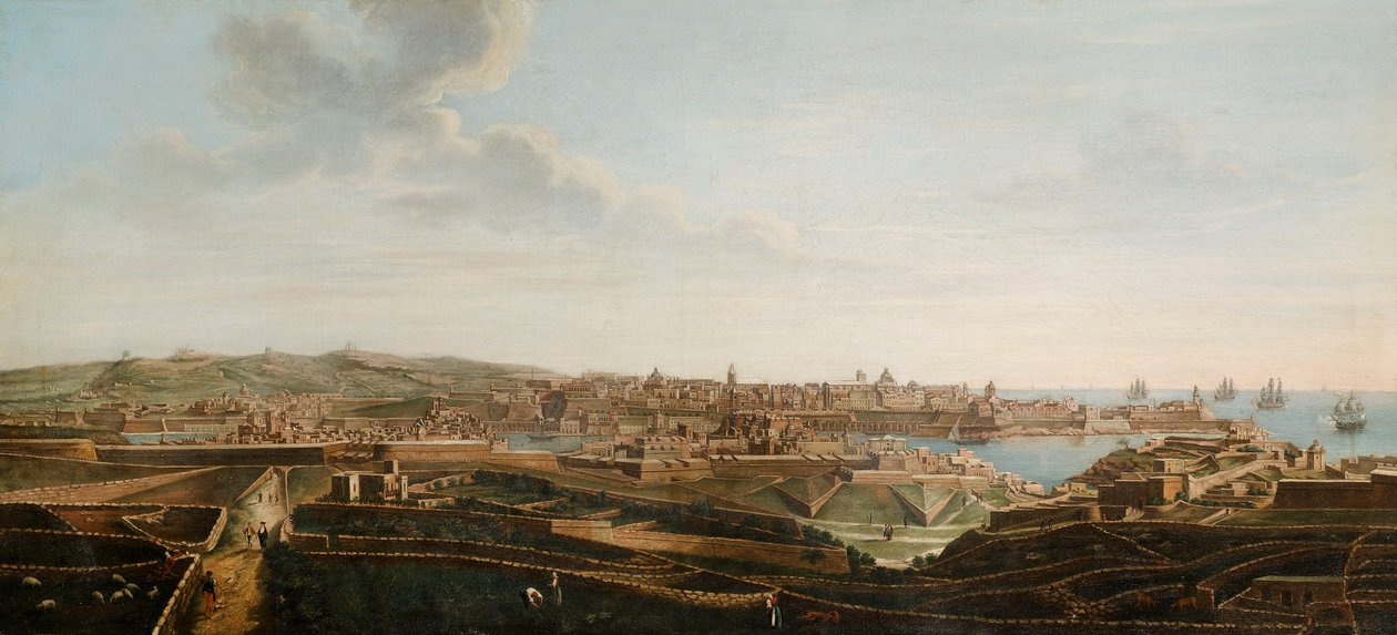 Una delle sette vedute di Valletta, Malta e dintorni da Alberto Pullicino
