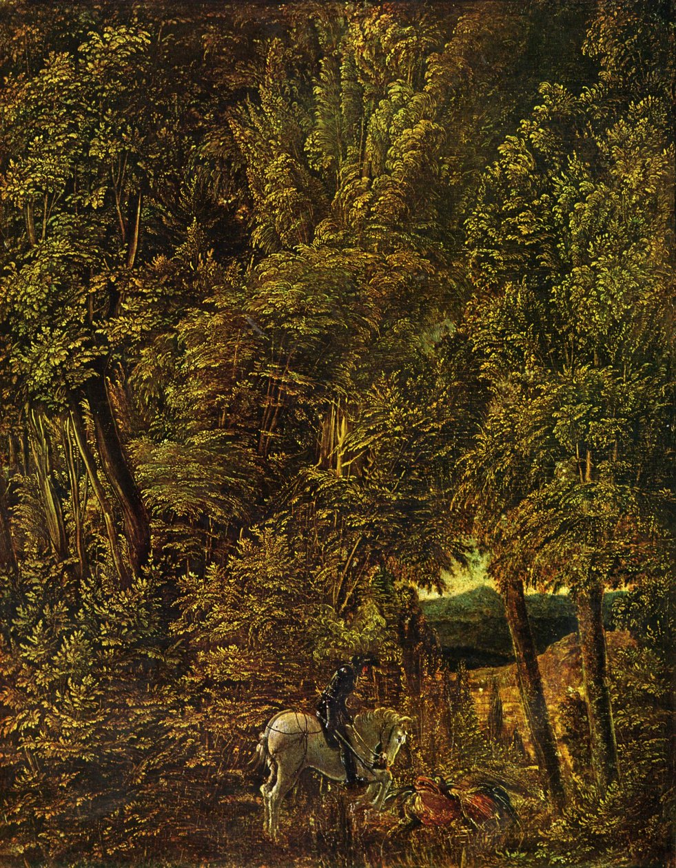 Campagna di legno con San Giorgio che combatte il drago da Albrecht Altdorfer