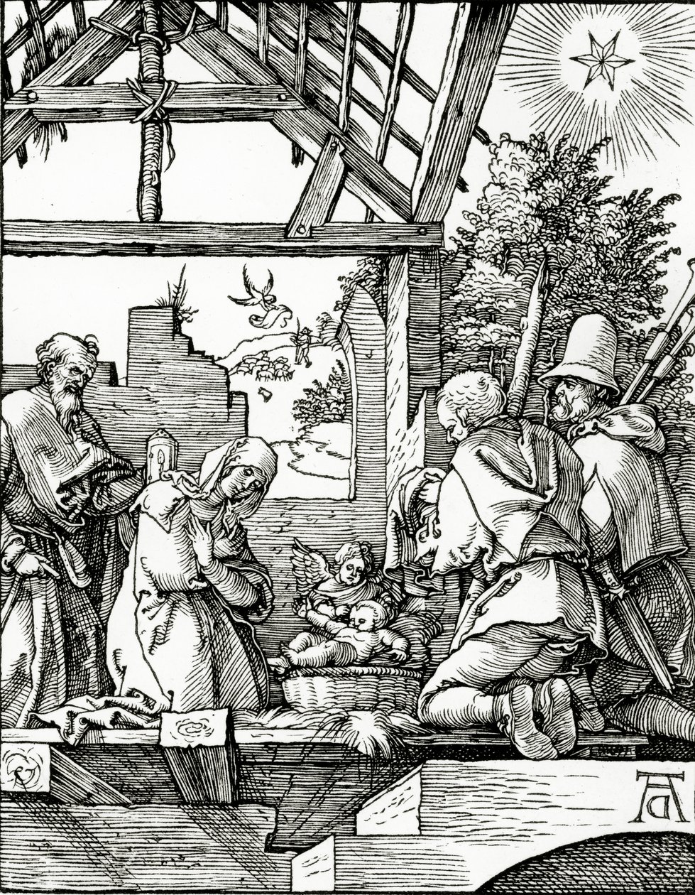 Natività, dalla Piccola Passione, 1510 da Albrecht Dürer
