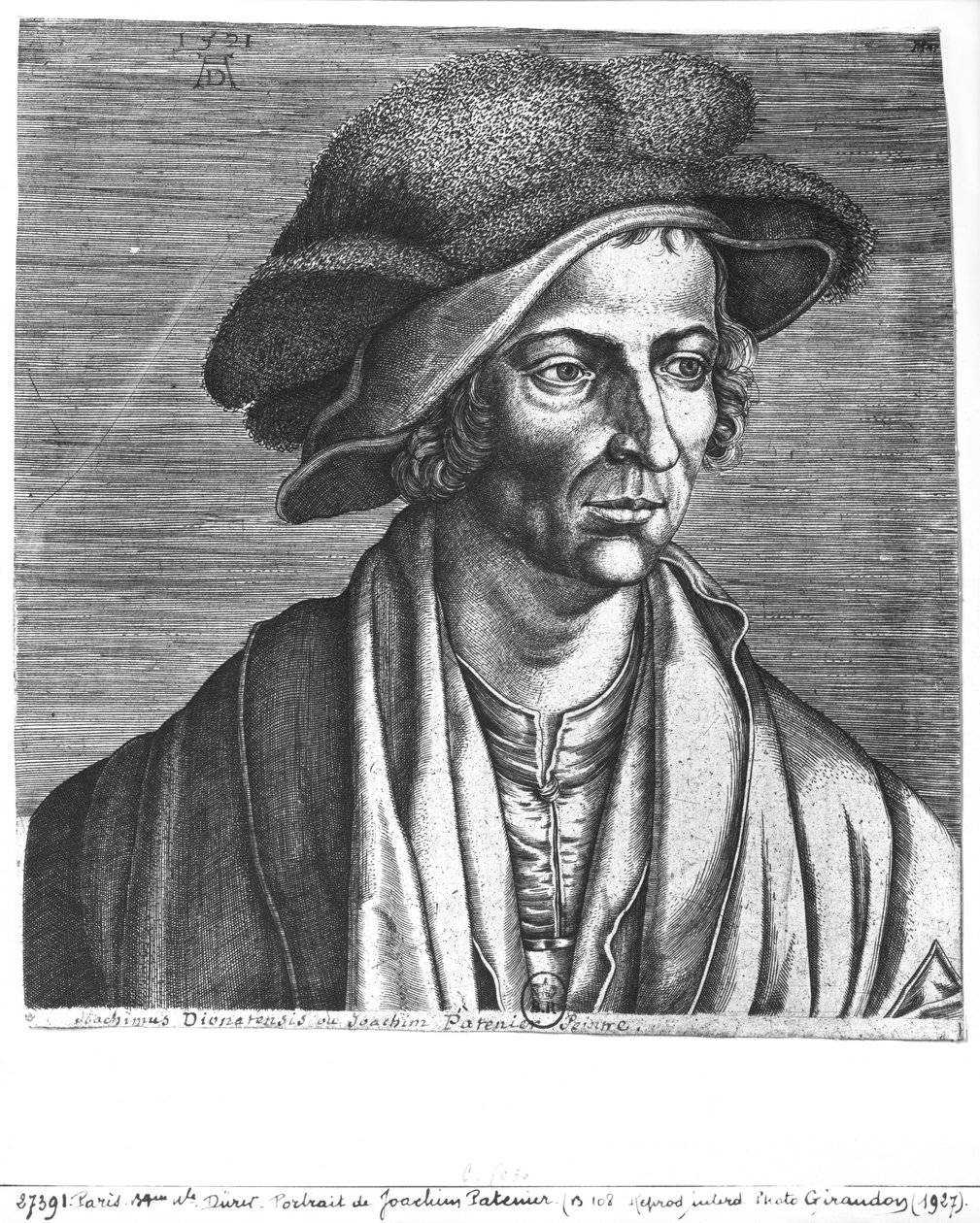 Ritratto di Joachim Patinir da Albrecht Dürer
