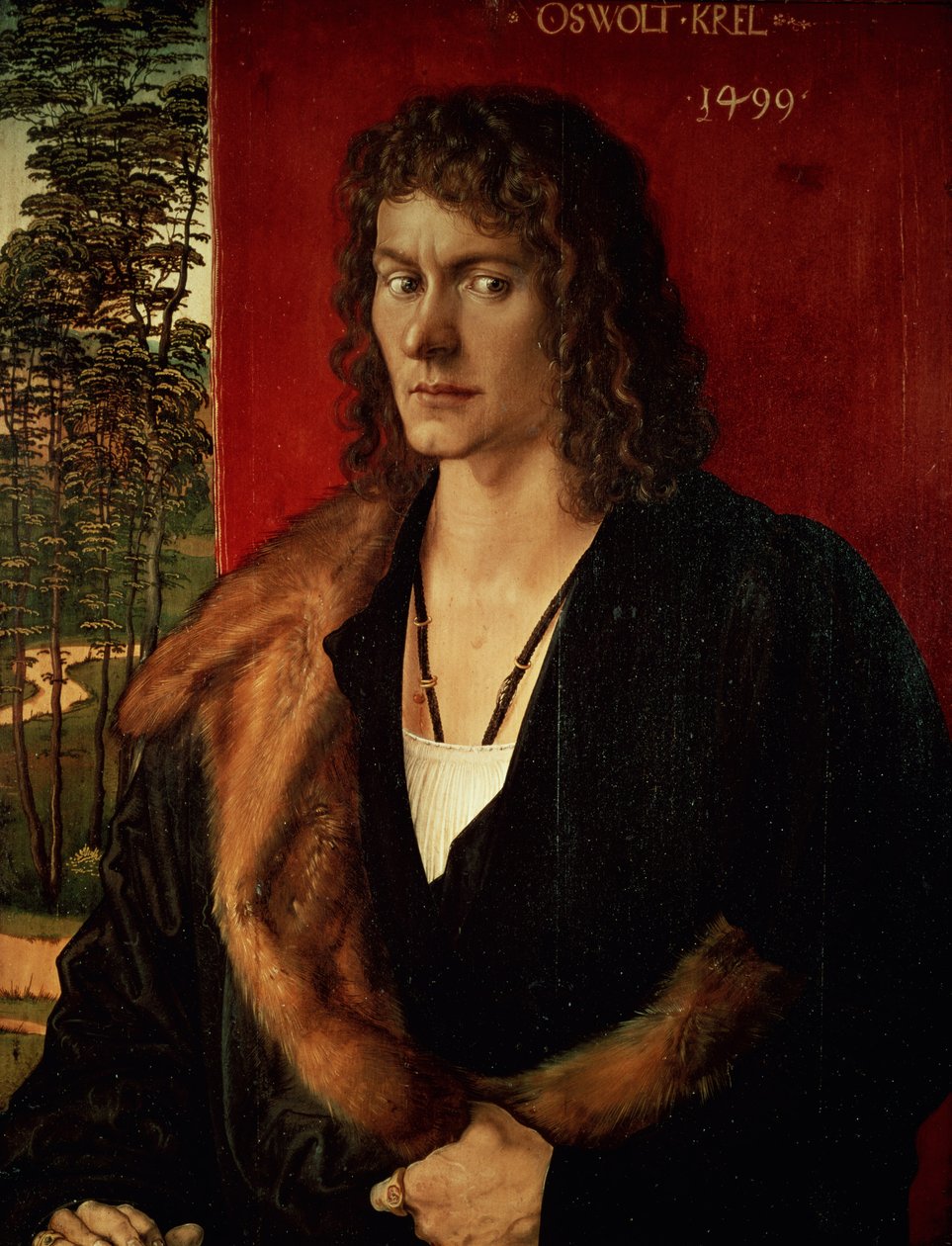 Ritratto di Oswolt Krel, 1499 da Albrecht Dürer