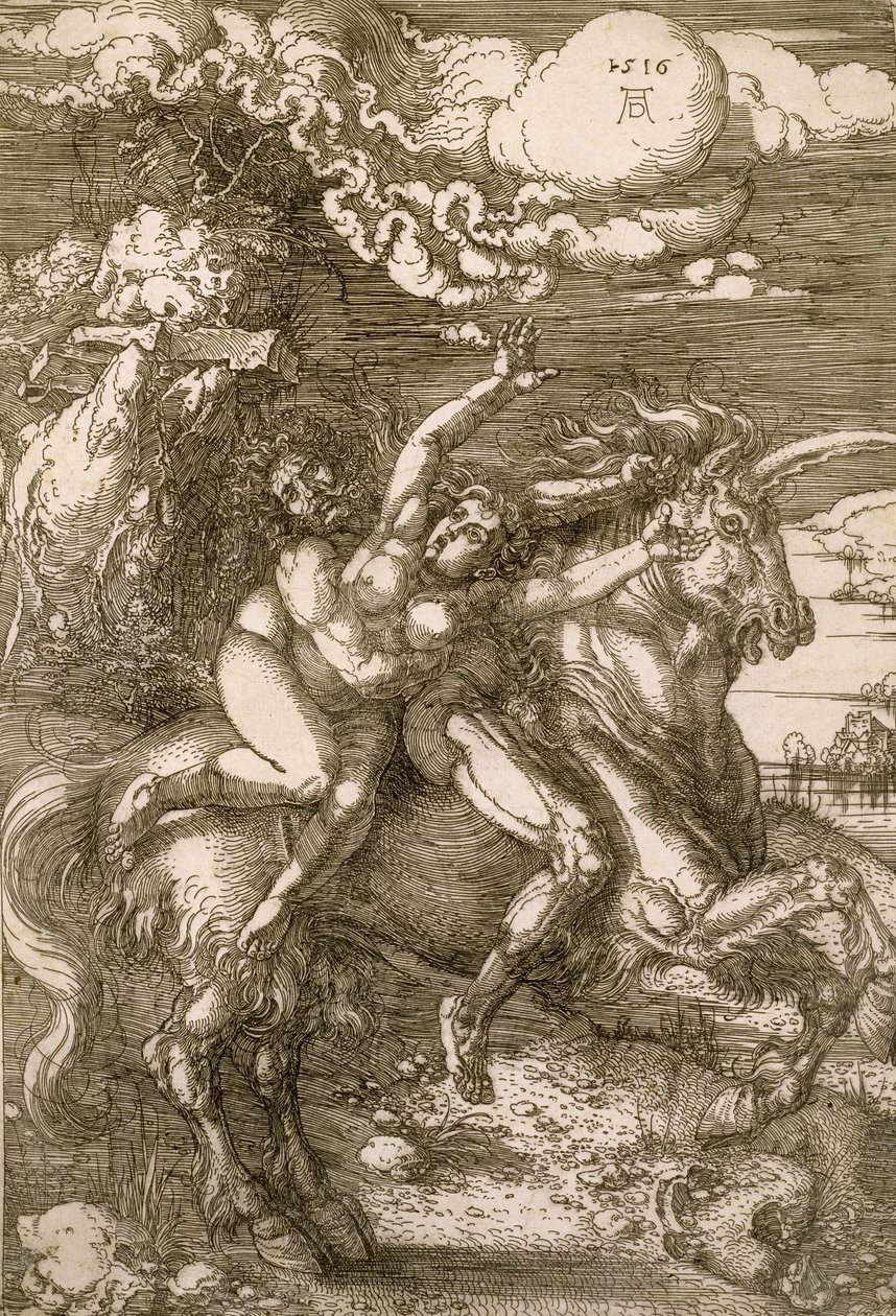 Ratto di Proserpina (Abduction on a Unicorn) da Albrecht Dürer