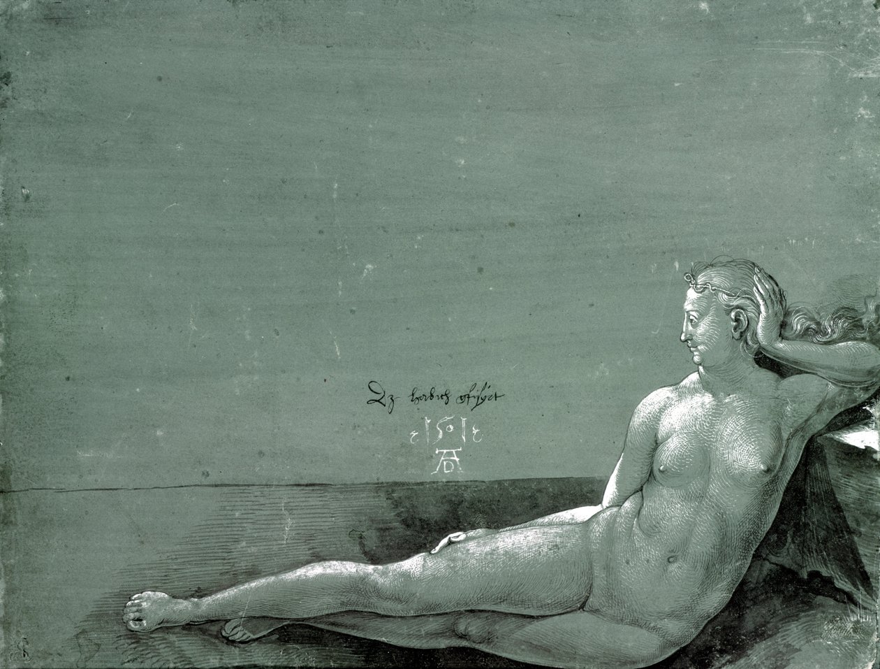 Nudo femminile reclinato da Albrecht Dürer