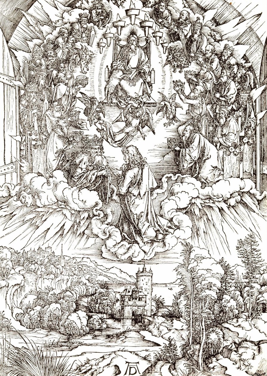 San Giovanni davanti a Dio e agli anziani da Albrecht Dürer