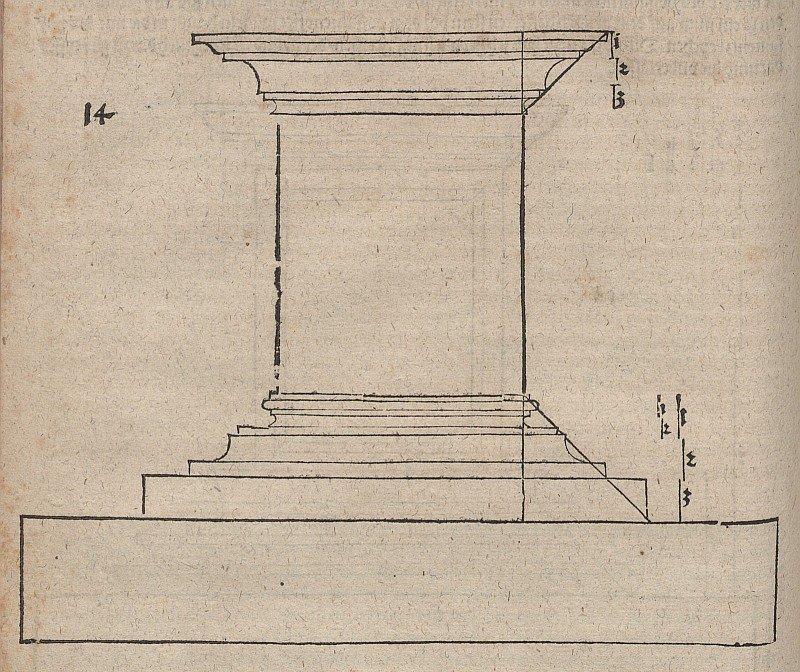 Basamento senza gradini per un monumento pianificato da Albrecht Dürer