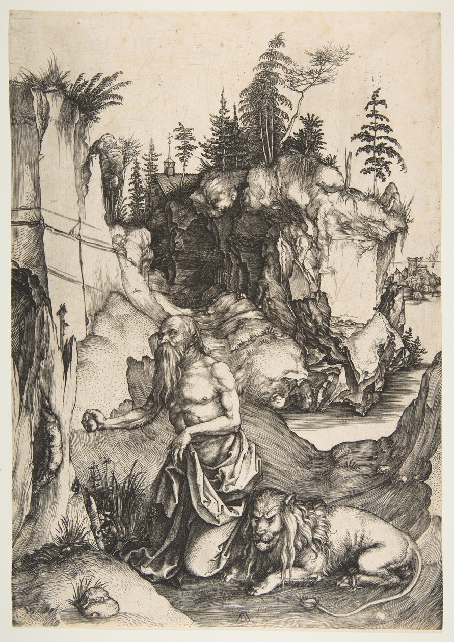 San Girolamo penitente nel deserto da Albrecht Dürer