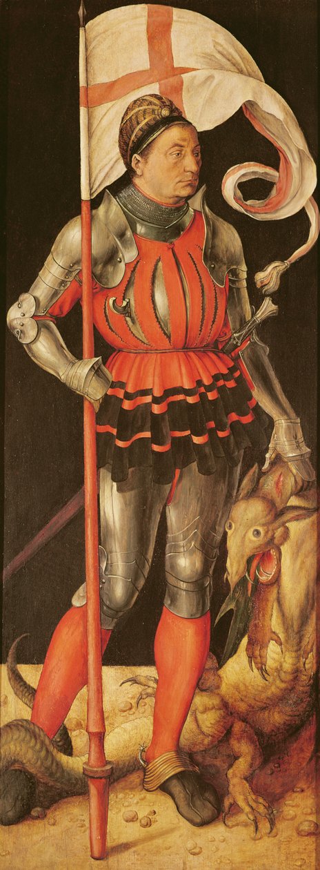 Stephan Paumgartner ritratto come San Giorgio, pannello sinistro dell