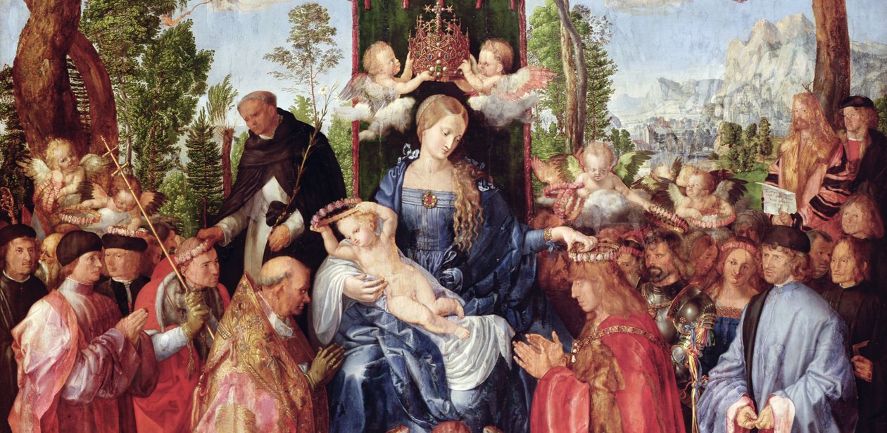 La festa delle ghirlande di rose (dettaglio) da Albrecht Dürer