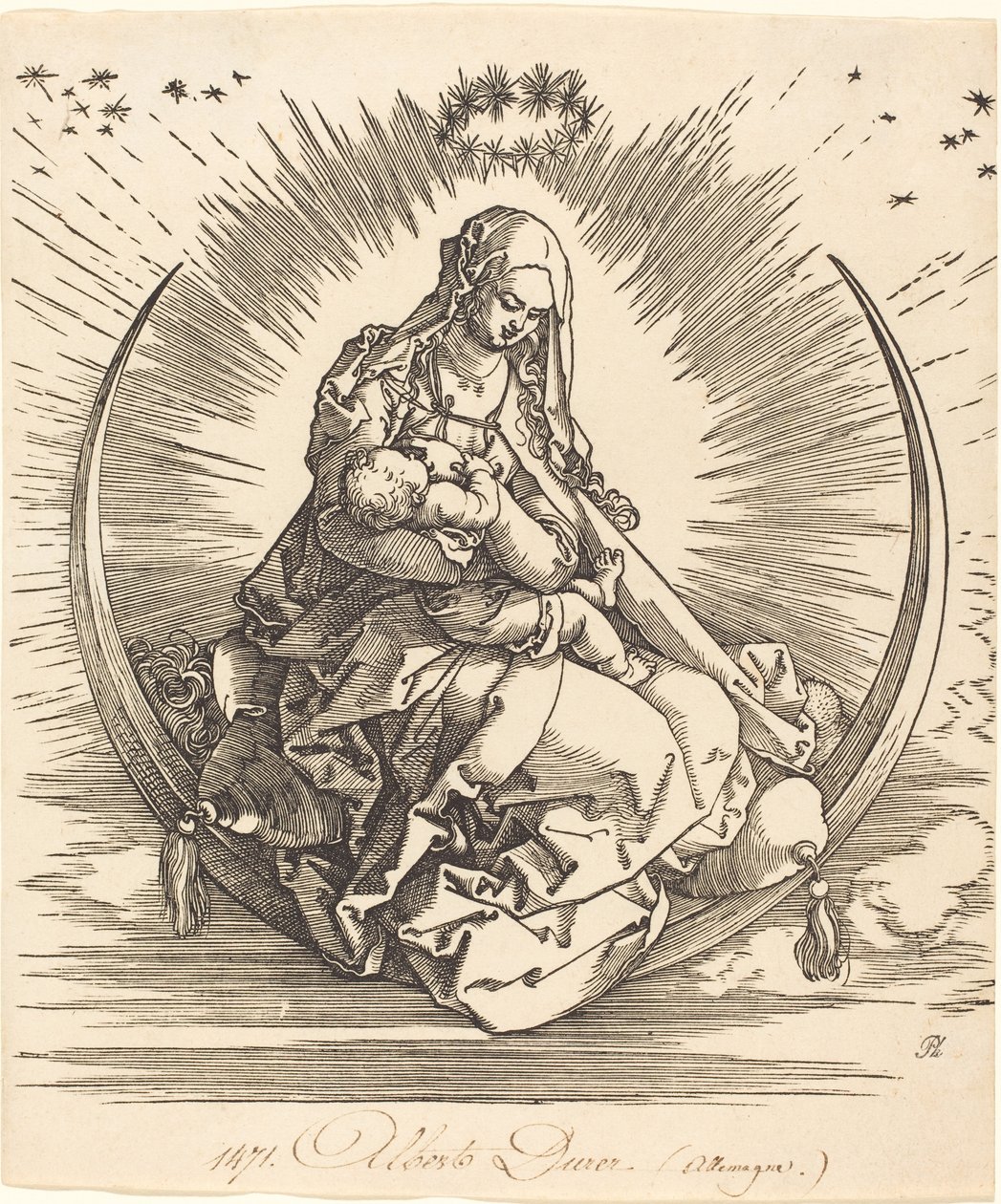La Madonna sulla mezzaluna da Albrecht Dürer
