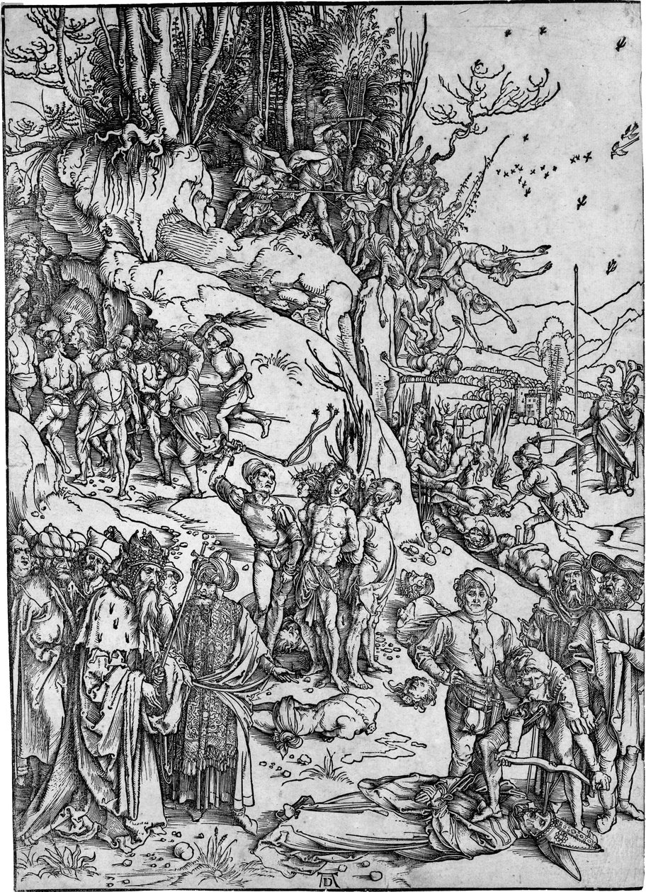 Il martirio dei diecimila da Albrecht Dürer