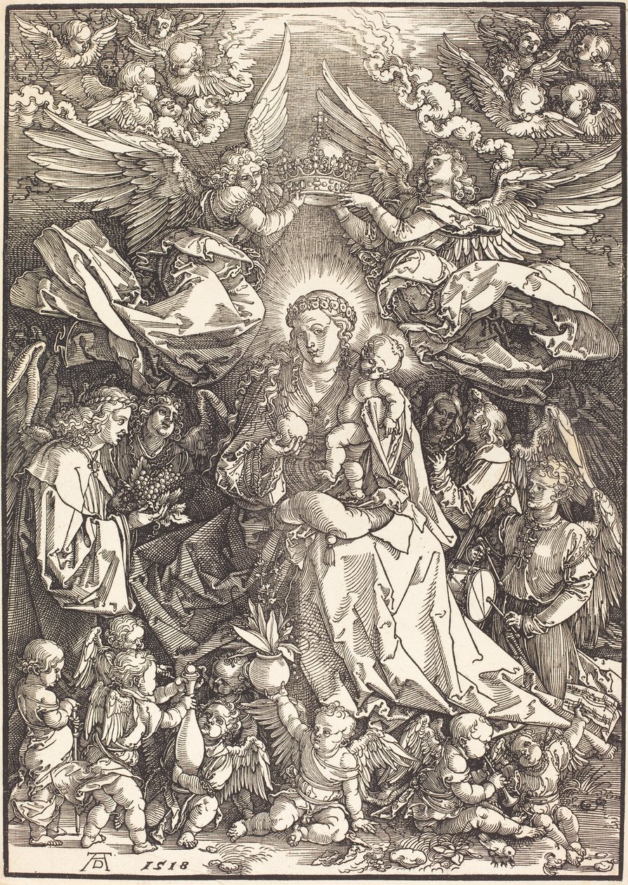 La Vergine circondata da molti angeli da Albrecht Dürer