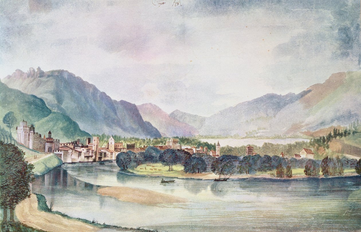 Veduta di Trento, 1494 da Albrecht Dürer