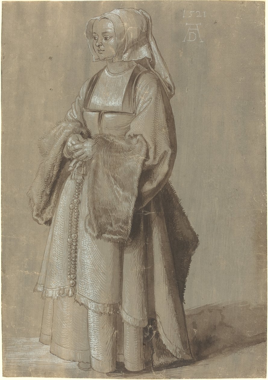 Giovane donna in abito olandese da Albrecht Dürer