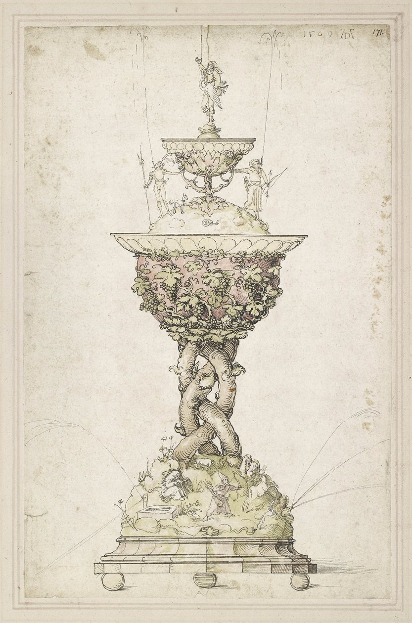Progetto per una fontana da tavolo da Albrecht Dürer