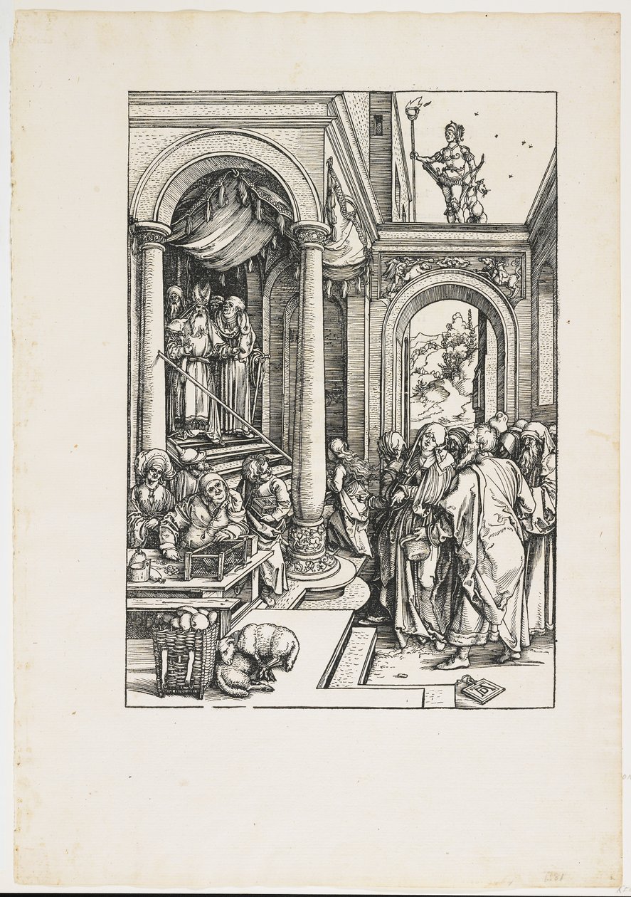 Presentazione della Vergine al Tempio, 1504-1505 (1511) da Albrecht Dürer
