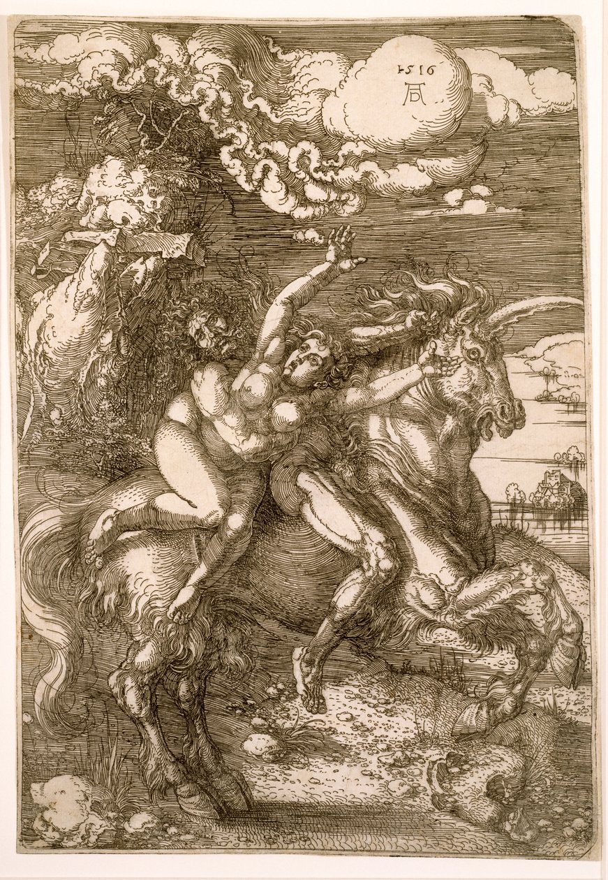 Ratto di Proserpina (Abduction on a Unicorn), 1516 da Albrecht Dürer