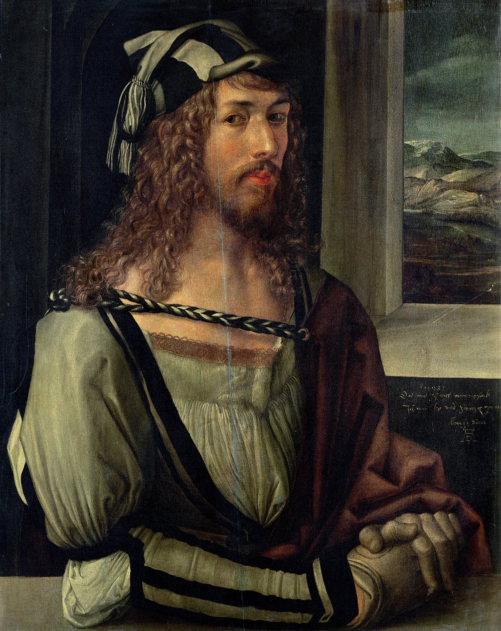 Studio per Autoritratto con guanto, c.1498 da Albrecht Dürer