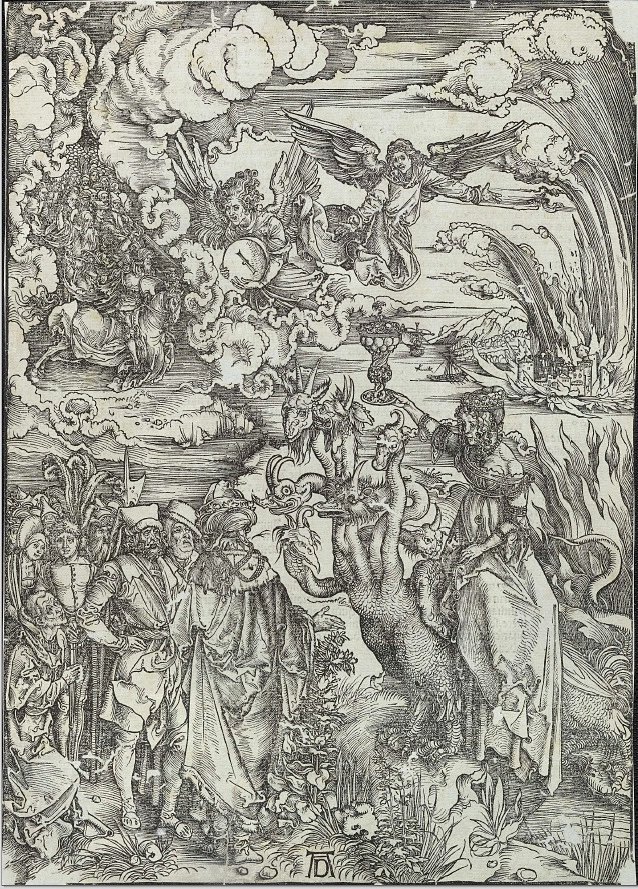 La Prostituta di Babilonia da Albrecht Dürer