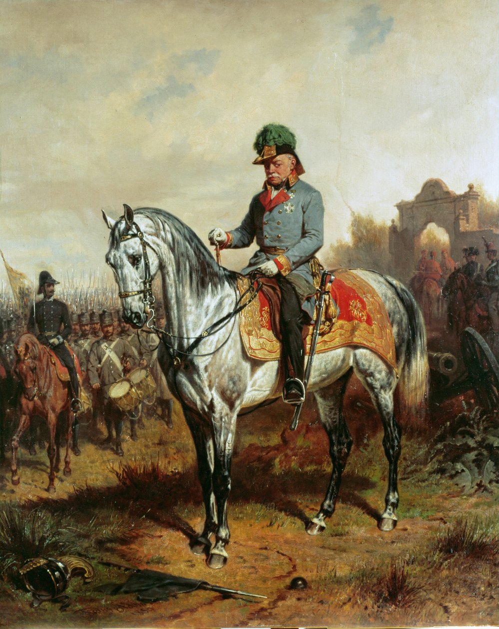 Il feldmaresciallo Josef Conte Radetzky, comandante in capo durante le campagne contro l