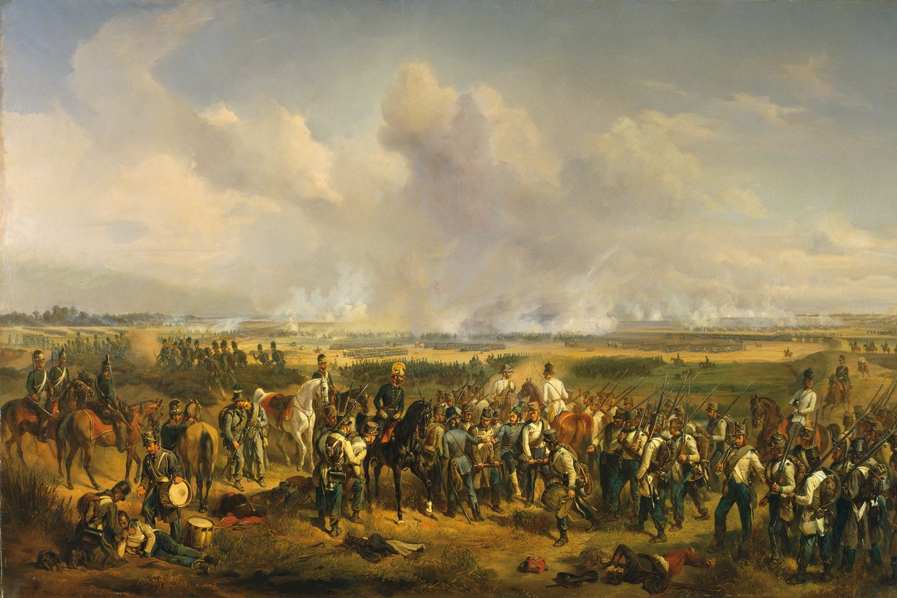 La battaglia di Szreg del 5 agosto 1849, 1853 da Albrecht Adam