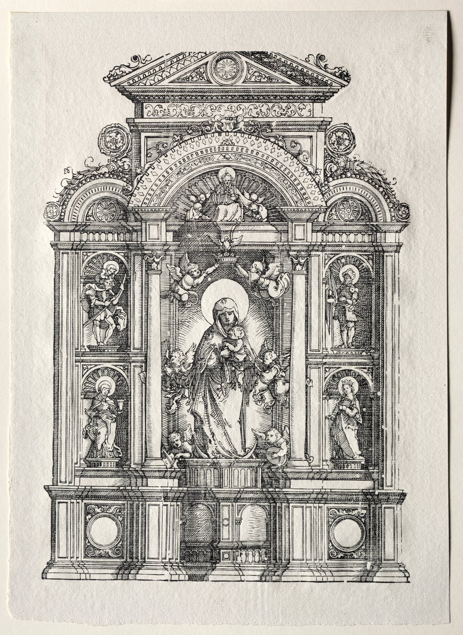 Altare con la Bella Maria di Ratisbona, 1520 da Albrecht Altdorfer