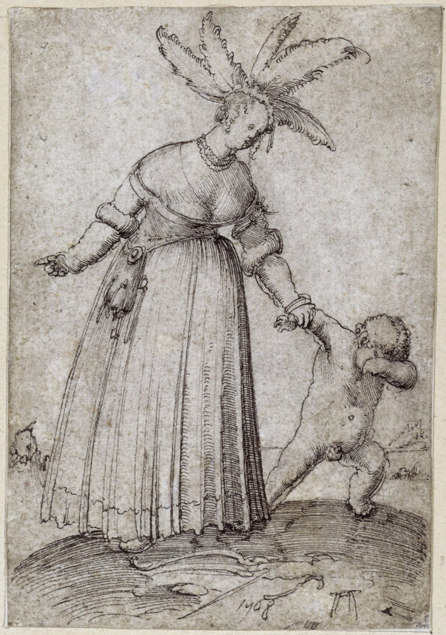 Altdorfer, Albrecht - Venere e Cupido da Albrecht Altdorfer