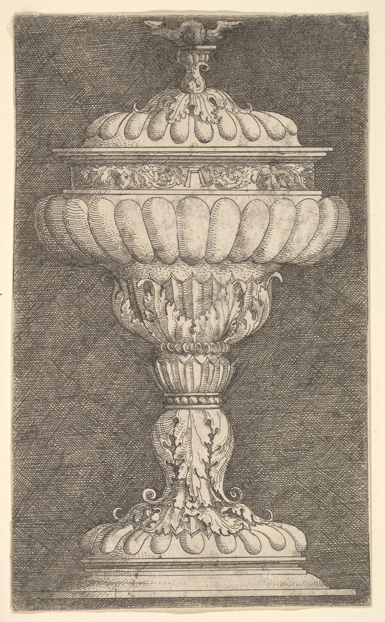 Calice coperto con una sfera alata in cima da Albrecht Altdorfer