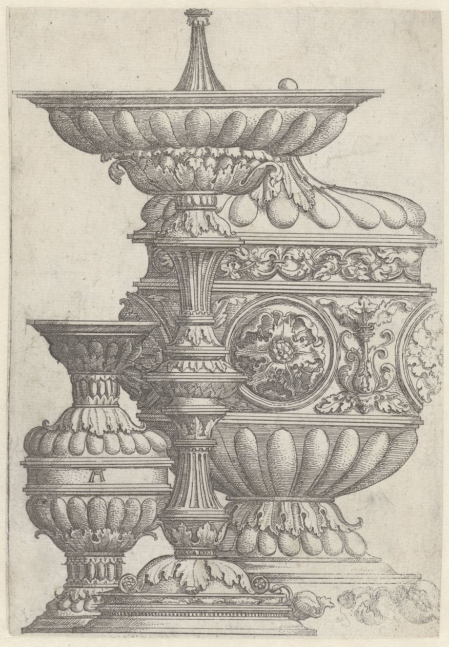 Tre coppe decorate (Vasi, brocche e coppe) da Albrecht Altdorfer