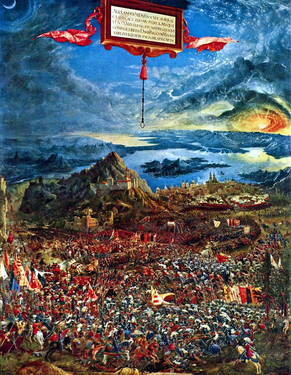 Tedesco: Historienzyklus: Alexanderschlacht (Schlacht bei Issus) La battaglia di Alessandro a Issus da Albrecht Altdorfer