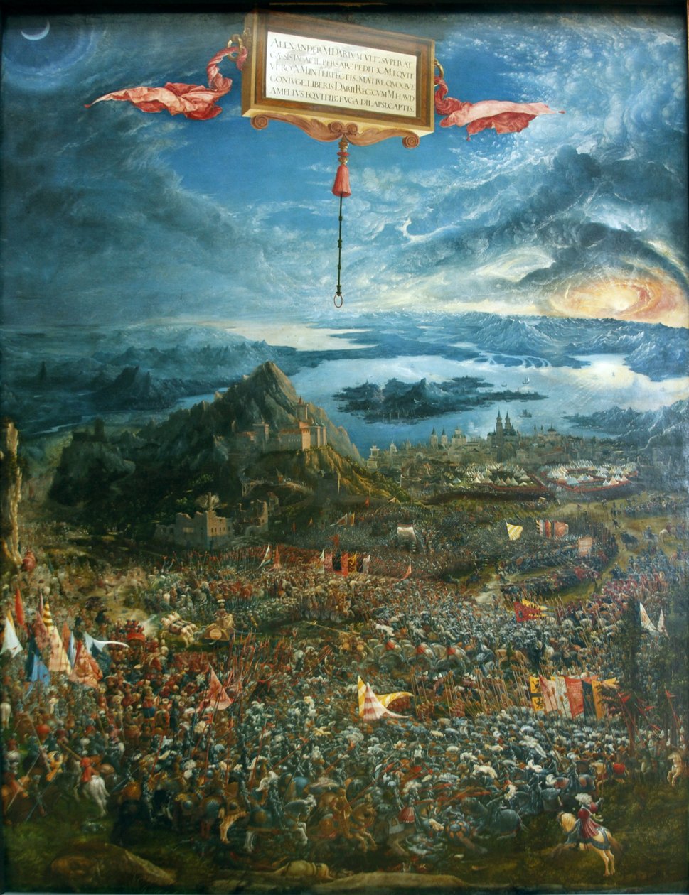 Tedesco: Historienzyklus: Alexanderschlacht (Schlacht bei Issus) La battaglia di Alessandro a Issus da Albrecht Altdorfer