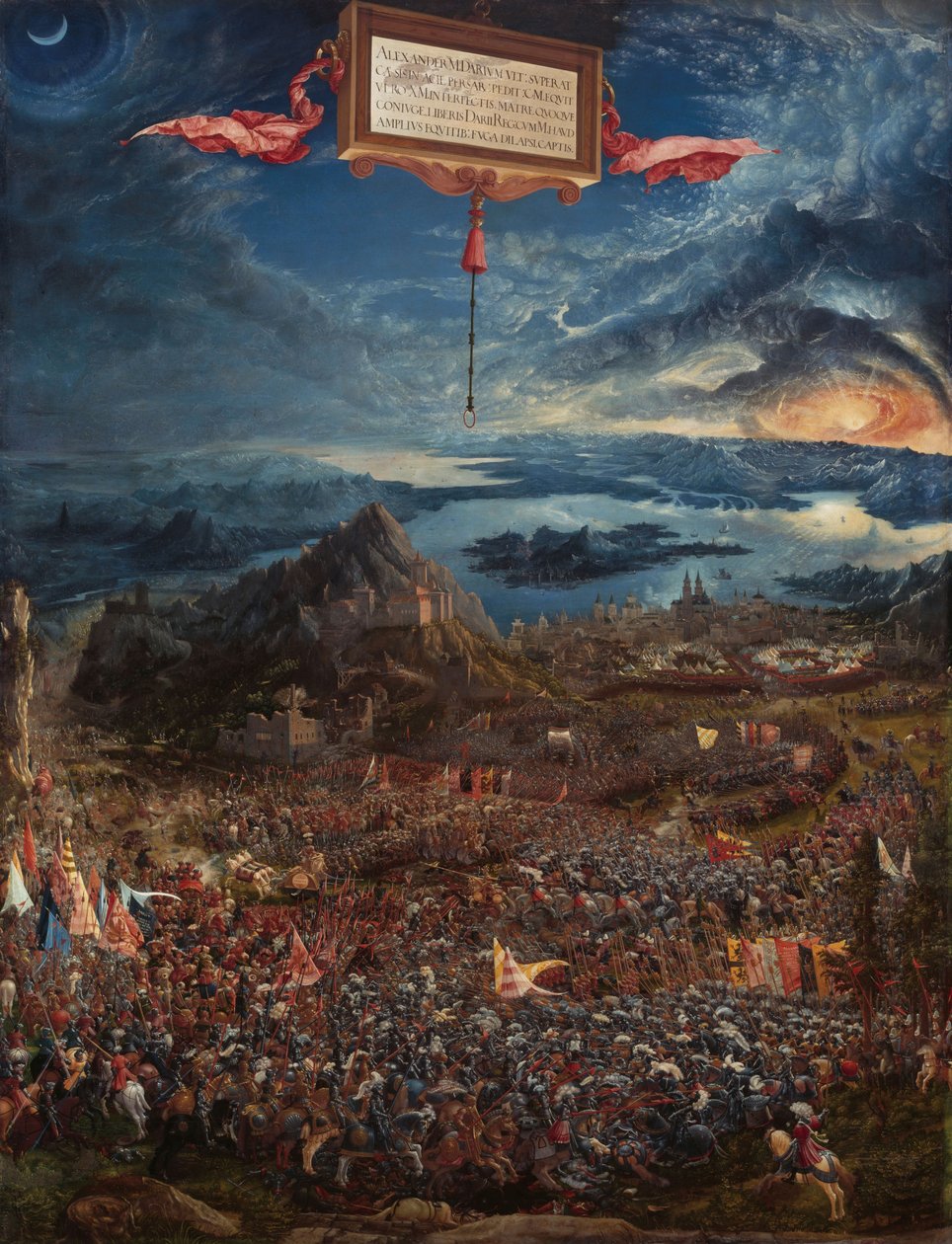 Tedesco: Historienzyklus: Alexanderschlacht (Schlacht bei Issus) La battaglia di Alessandro a Issus da Albrecht Altdorfer