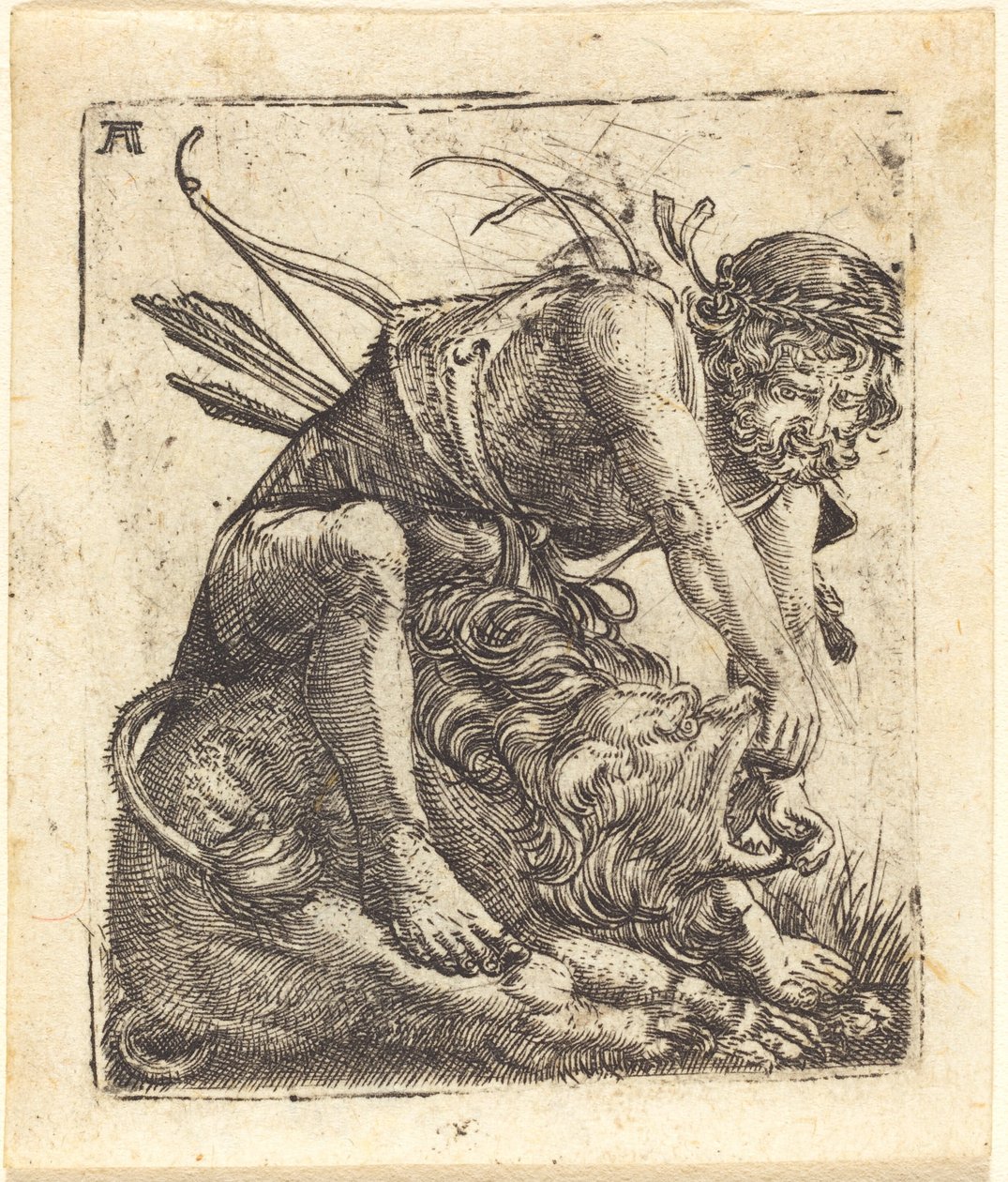 Ercole che sconfigge il leone di Nemea da Albrecht Altdorfer