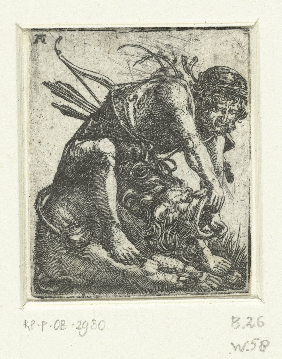 Ercole uccide il leone di Nemea da Albrecht Altdorfer