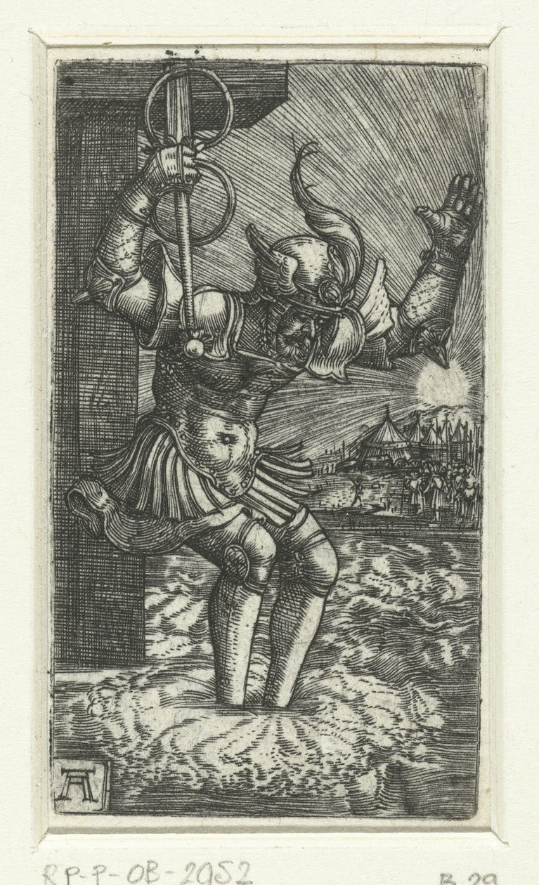 Orazio Coclite si getta nel Tevere da Albrecht Altdorfer