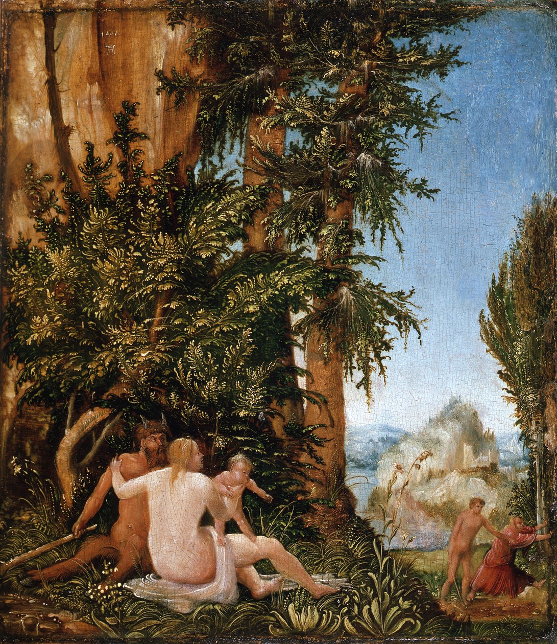Paesaggio con famiglia di satiri da Albrecht Altdorfer