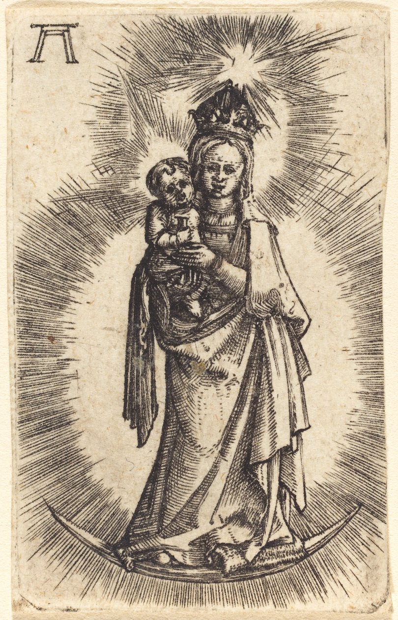 Madonna e Bambino in Piedi con una Mezzaluna da Albrecht Altdorfer