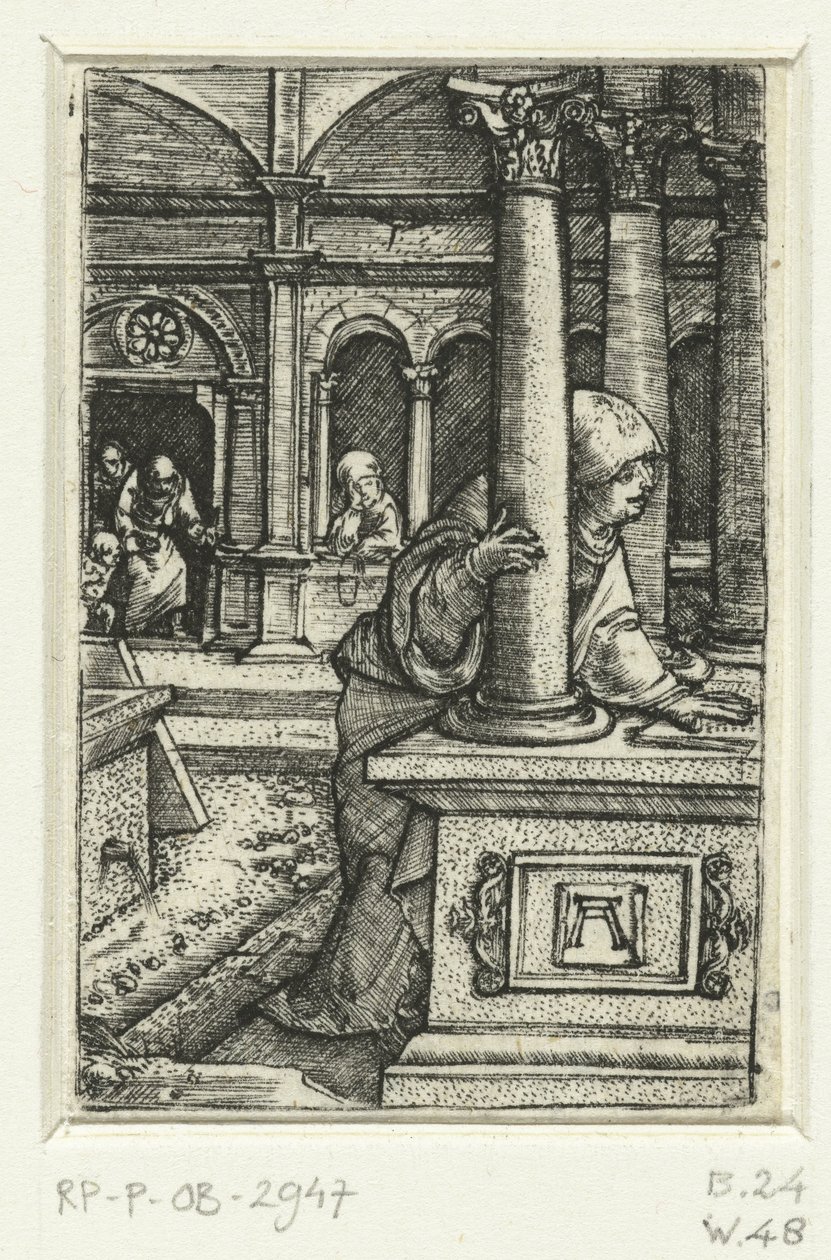 Maria cerca suo figlio nella sinagoga da Albrecht Altdorfer