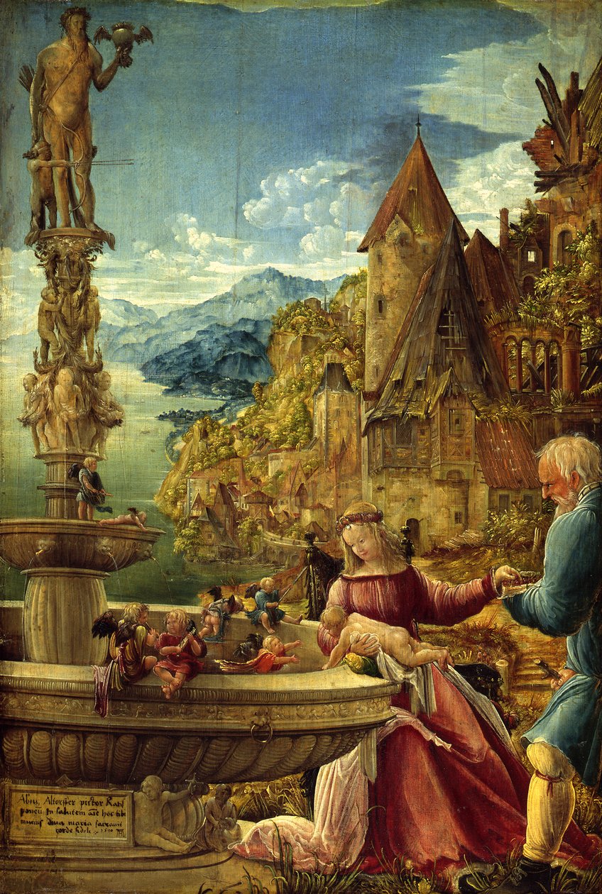 Riposo durante la fuga in Egitto da Albrecht Altdorfer