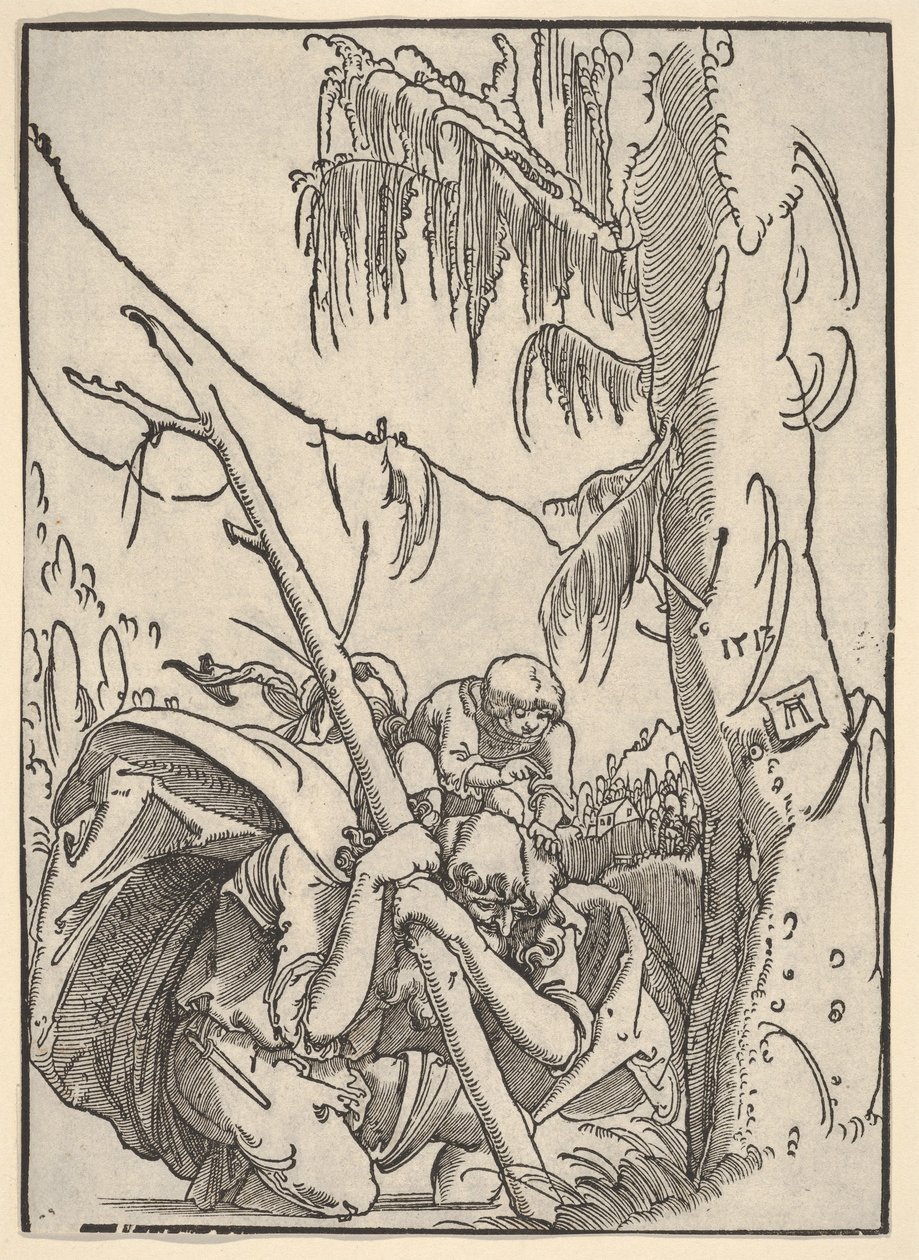 San Cristoforo che porta il Bambino Gesù da Albrecht Altdorfer