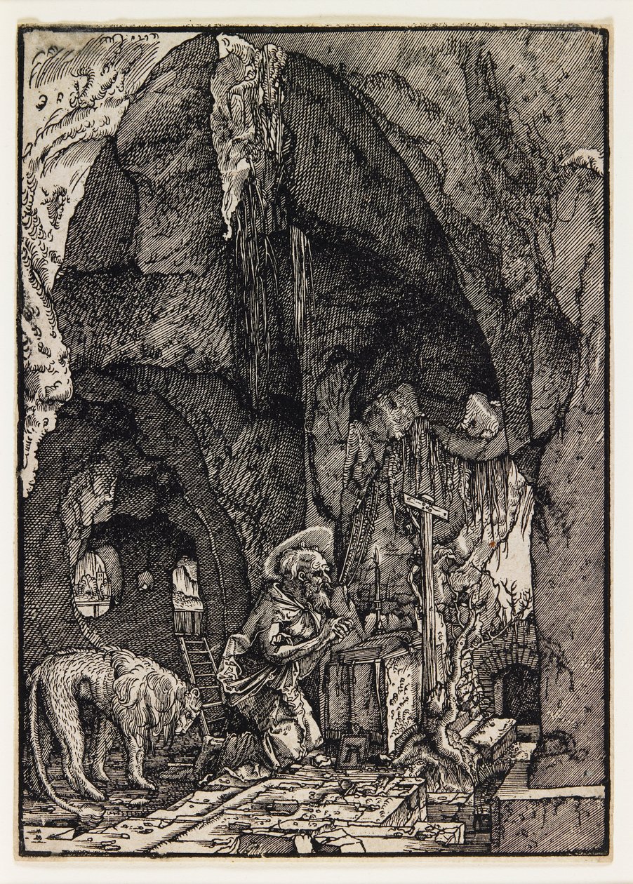 San Girolamo in una grotta da Albrecht Altdorfer