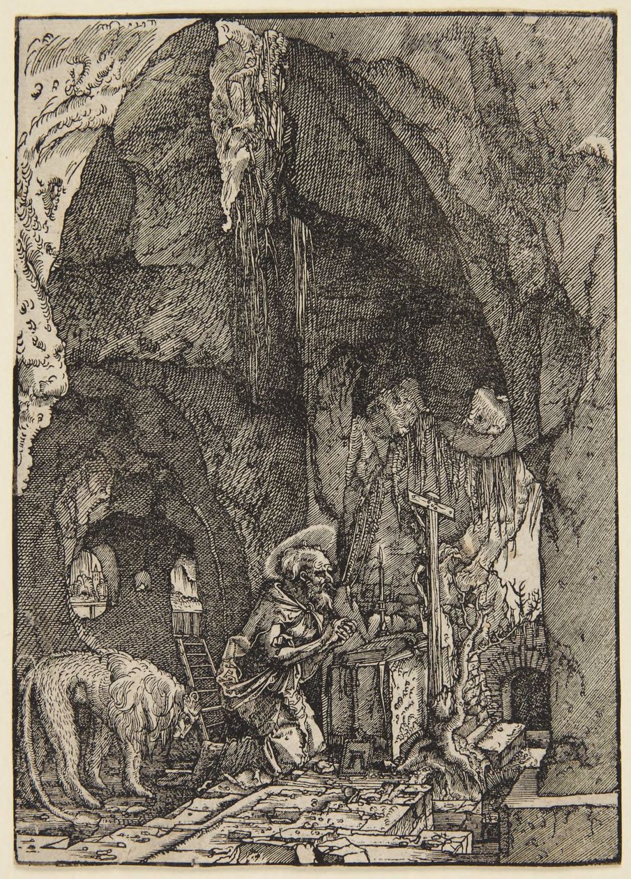 San Girolamo in una grotta da Albrecht Altdorfer