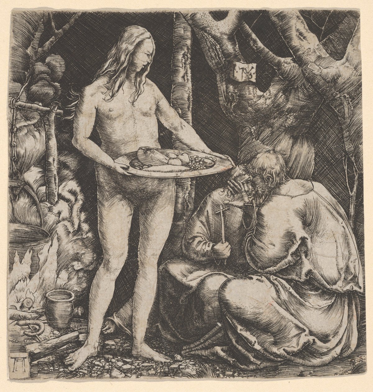La tentazione dei due eremiti da Albrecht Altdorfer