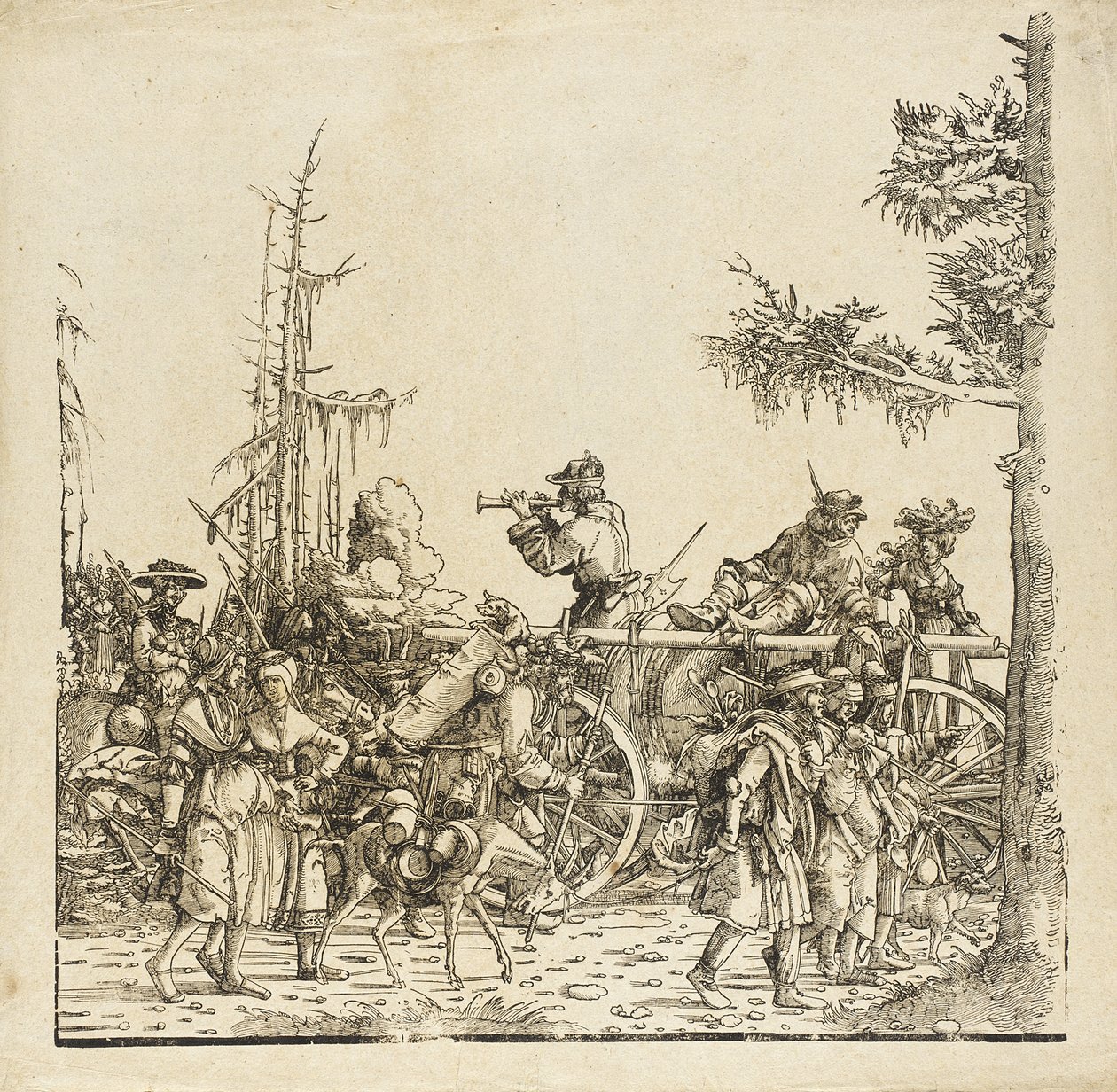 Il carro dei bagagli da Albrecht Altdorfer