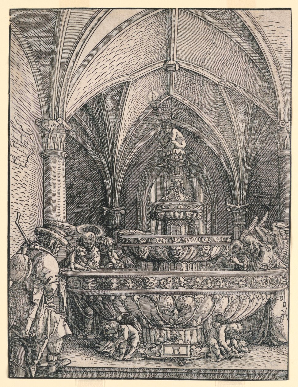 La Sacra Famiglia nella fuga in Egitto da Albrecht Altdorfer